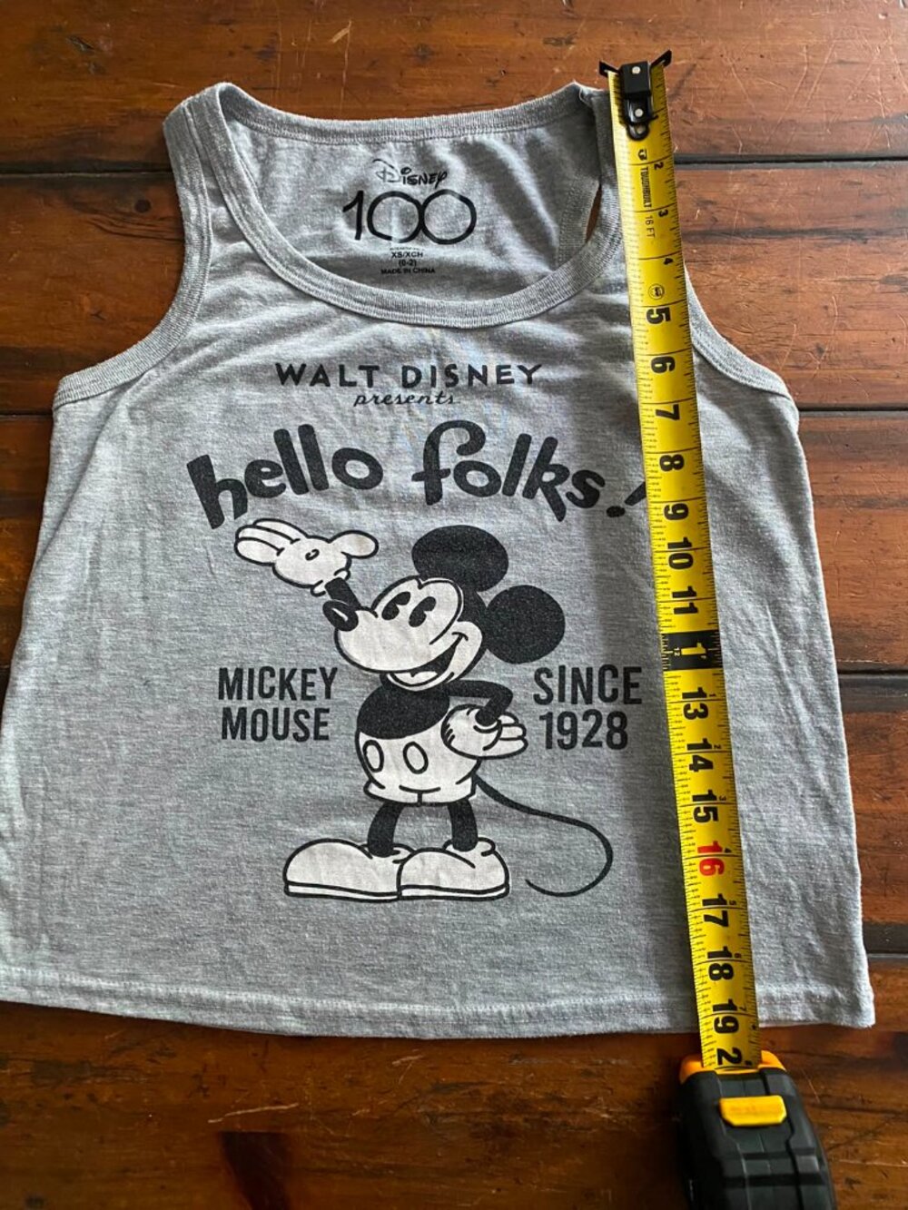 DISNEY Women’s Sleepwear Tank Gray Top, Size XS - Picture 3 of 7